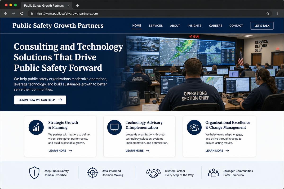 Public Safety Growth Partners website